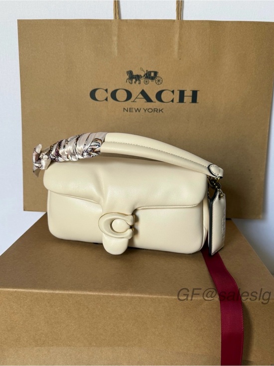 Coach Handbags - Coach Pillow Tabby 20 Chalk/Gold NWT + Luxury Gift Set Perfect for Mother’s Day